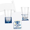 Big Dot of Happiness Hanukkah Menorah - Funny Chanukah Holiday Party Decorations - Drink Coasters - Set of 6 - 3 of 4