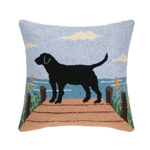 Makers Collective 18"x18" 'Lab On Dock' Hook Throw Pillow - 1 of 4