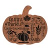 Grateful By Artisan Linda Spivey Printed on Wooden Pumpkin Wall Art - 2 of 3