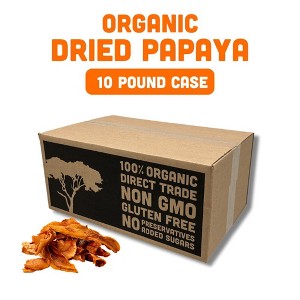 Mavuno Harvest Organic Dried Papaya Fruit Snacks, a Vegan & Gluten Free Healthy Snack with No Preservatives or Added Sugars - Bulk 10 LB PK - 1 of 4