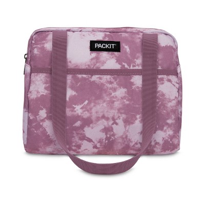 PackIt Freezable Hampton Lunch Bag Aqua Tie Dye - Office Depot