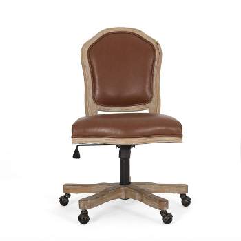 Johnson Mid Century Modern Home Office Chair Beige - Christopher Knight Home
