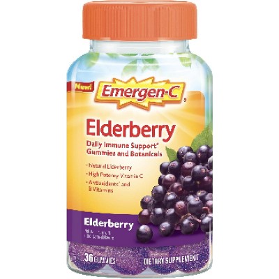 Emergen-C Elderberry Gummies, 36 Ct