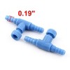 Unique Bargains Fish Tank Aquarium Plastic Air Control Valve Connector Light Blue 15 Pcs - 2 of 4