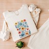 Simply Sage Market Watercolor Daisy Garden Lightweight Garment Dyed Sweatshirt - 3 of 4
