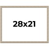 PosterPalooza | 28x21 Thin Barnwood Picture Frame, UV Acrylic, 2 Finishes - Grey and Black - 2 of 4