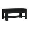 vidaXL Coffee Table Black 40.2 in.x21.7 in.x16.5 in. Engineered Wood - 2 of 4