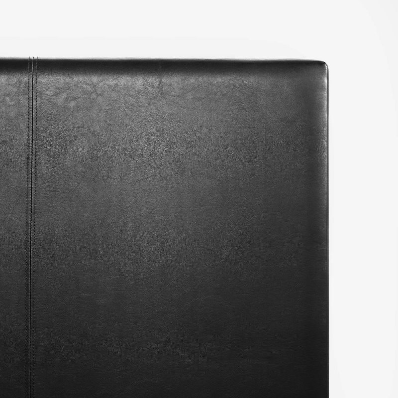 Twin Faux Leather Upholstered Platform Bed Frame Black - Zinus, 4 of 6