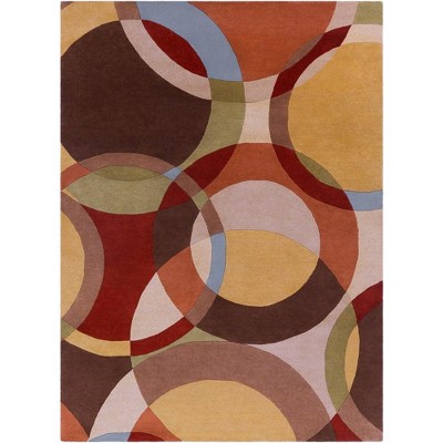 Mark & Day Besancon 8'x11' Rectangle Tufted Indoor Area Rugs Tan: Stain-Resistant Wool, Geometric Pattern, Modern Decor