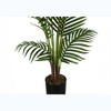 Artificial Plant, 57" Tall, Palm Tree, Indoor, Faux, Fake, Floor, Greenery, Potted, Real Touch, Decorative, Green Leaves, Black Pot - 4 of 4