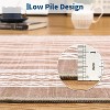 Washable Non-Slip Runner Rug - Modern Geometric Print for Hallway, Kitchen, Bedroom, Bathroom - Low Pile Waterproof Carpet - 4 of 4