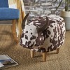 JUJABU Modern Animal Ottoman – Cow-Shaped Accent Stool, Home Decor Suitable for Living Room, Bedroom, Porch, Backyard - 4 of 4
