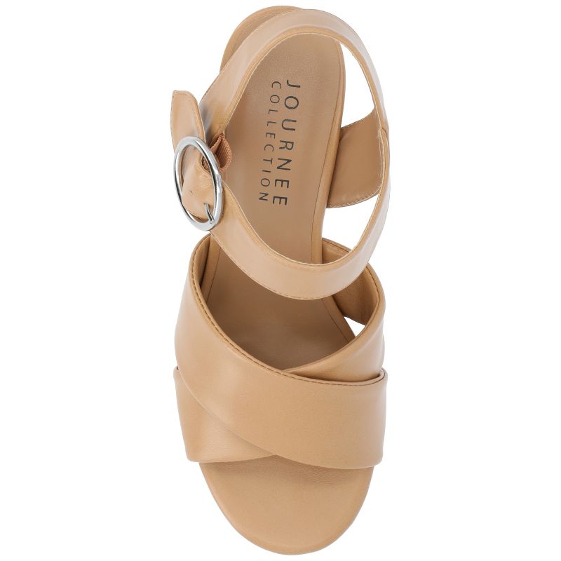 Journee Collection Womens Akeely Tru Comfort Foam Mid Heel Platform Sandals, 5 of 11