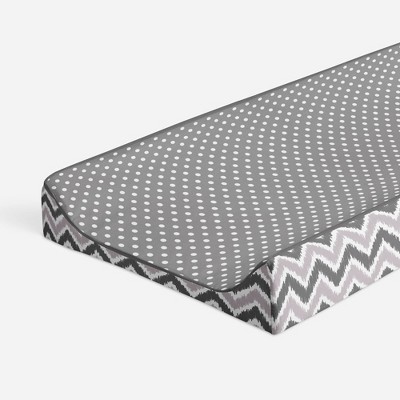 Bacati - MixNMatch Gray Pin Dots Changing Pad Cover