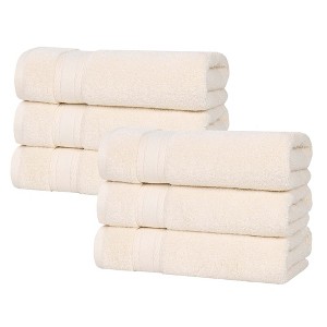 Classic Zero Twist Cotton Medium Weight Ultra-Soft Absorbent Towel Set by Blue Nile Mills - 1 of 4