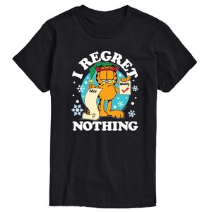 Men's - Garfield - I Regret Nothing Naughty List Christmas Short Sleeve Graphic T-Shirt - 1 of 3