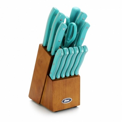 Oster Edgefield 14 Piece Stainless Steel Cutlery Knife Set With Black Knife  Block : Target