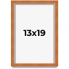 PosterPalooza | Classic Brown Picture Frame - UV Acrylic, Foam Board Backing, Hanging Hardware - 2 of 4