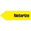 Redi-Tag Arrow Message Page Flags in Dispenser "Notarize" Yellow 120 Flags/Dispenser 60435 - 2 of 2