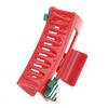 Unique Bargains Christmas Hair Clips Square Fishbone Pine for Christmas 3.35"x1.77"x1.57" Red 1 Pc - 4 of 4
