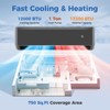 Tangkula 12000 BTU Mini Split Air Conditioner & Heater 21 SEER2 208-230V AC Unit - 2 of 4
