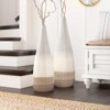 Uniquewise Handwoven Bamboo & Seagrass Floor Vase: Eco-Friendly Home Décor Accent for Entryway, Living Room, Dining Room, Hallway, Bedroom, Set of 2 - 3 of 4