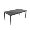 Christopher Knight Home Southey 71" Aluminum Rectangle Dining Table with Stone Top and Umbrella Hole - 2 of 4