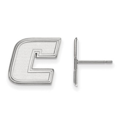 Black Bow Jewelry 14k White Gold Tennessee at Chattanooga Mocs NCAA Post Earrings
