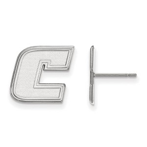 Black Bow Jewelry 14k White Gold Tennessee at Chattanooga Mocs NCAA Post Earrings - 1 of 3