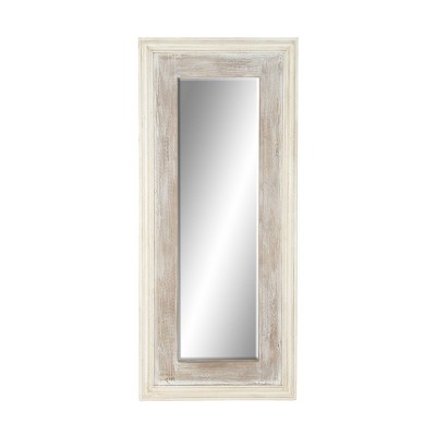 Farmhouse Wood Rectangle Decorative Wall Mirror - Olivia & May