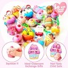Joyfy 30 Packs Cute Squishy Toys Stress Relief Keychains with Valentine's Day Gift Cards for Classroom Exchange Gift - 4 of 4