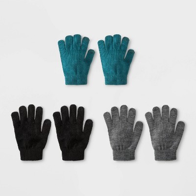womens blue gloves