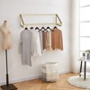 YIYIBYUS Gold Modern Simple Wall-Mounted Garment Rack Clothing Organization Display Stand - 3 of 4