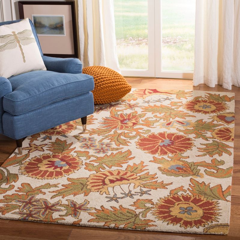 Blossom BLM912 Hand Hooked Area Rug  - Safavieh, 2 of 8