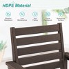 Arceso 18 Inch Outdoor Dining Chair Set of 2, HDPE Weather Patio Dining Chairs, Heavy Duty Outdoor Chairs with Armrest - 4 of 4