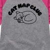 Girls' - Instant Message - Cat Nap Club Shirt Tail Raglan Graphic T-shirt - 2 of 4