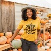 Simply Sage Market Women's Checkered Pumpkin Season Cursive Short Sleeve Graphic Tee - 2 of 4