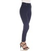 Women's Super Soft Elastic Waistband Scuba Pants - White Mark - 2 of 4