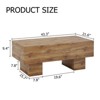 FONTOI Coffee Table with Patterns, Side Table with Spacious Top, Easy to Clean, Wood, 21.6"*17.2"*43.3" - 3 of 4