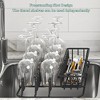 Dish Drainer Dish Drainer Dish Rack for Kitchen Counter Drying Rack for Tableware Carbon Steel Black - 3 of 4