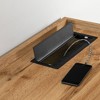 South Shore Finneas Desk Nordik Oak: Modern Farmhouse Style, Built-in Power Strip, Scratch Resistant - image 4 of 4