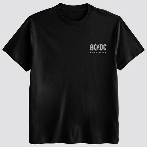 Мужские футболки AC/DC Men's AC/DC World Tour Short Sleeve Graphic T-Shirt - Black XL