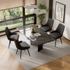Dexmalle Set of 2 Dining Chairs with Thick Cushion,Black - 3 of 4