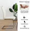 PAGED Upholstered Dining Chairs Modern Living Room Chairs Comfortable Kitchen Chairs with Metal Legs for Living Room - 3 of 4