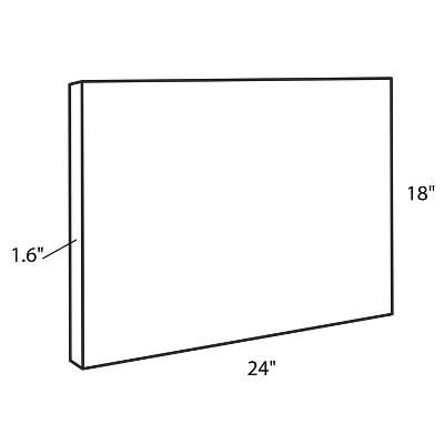 Yours Truly Floral Framed Canvas Wall Art, 18x24