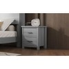 Okak Wooden 5-Drawer Tall Dresser for Bedroom Retro Country Style, Chest of Drawers Closet Storage Cabinet Organizer for Living Room, Hallway - 3 of 4