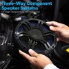6.5" Three-Way Component Speaker System for Powerful Sound with 120W Max Power, Deep Bass, Easy Installation - 4 of 4