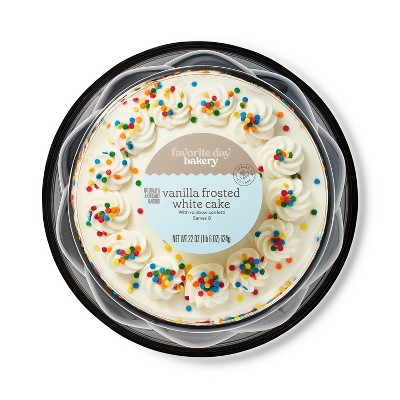 Vanilla Frosted Celebration Cake - 8"/22oz - Favorite Day™