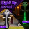Syemin Decorative Holiday Scene Props Halloween Inflatable Decorations, Grim Reaper Pumpkin Head Halloween Outdoor Decoration, White, 72"*72"*144" - 3 of 4