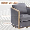 MOONMISS 360 Degree Swivel Barrel Chair,Comfy Corduroy Round Accent Sofa Chair,Leisure Arm Chair for Nursery,Hotel,Bedroom,Office - 3 of 4